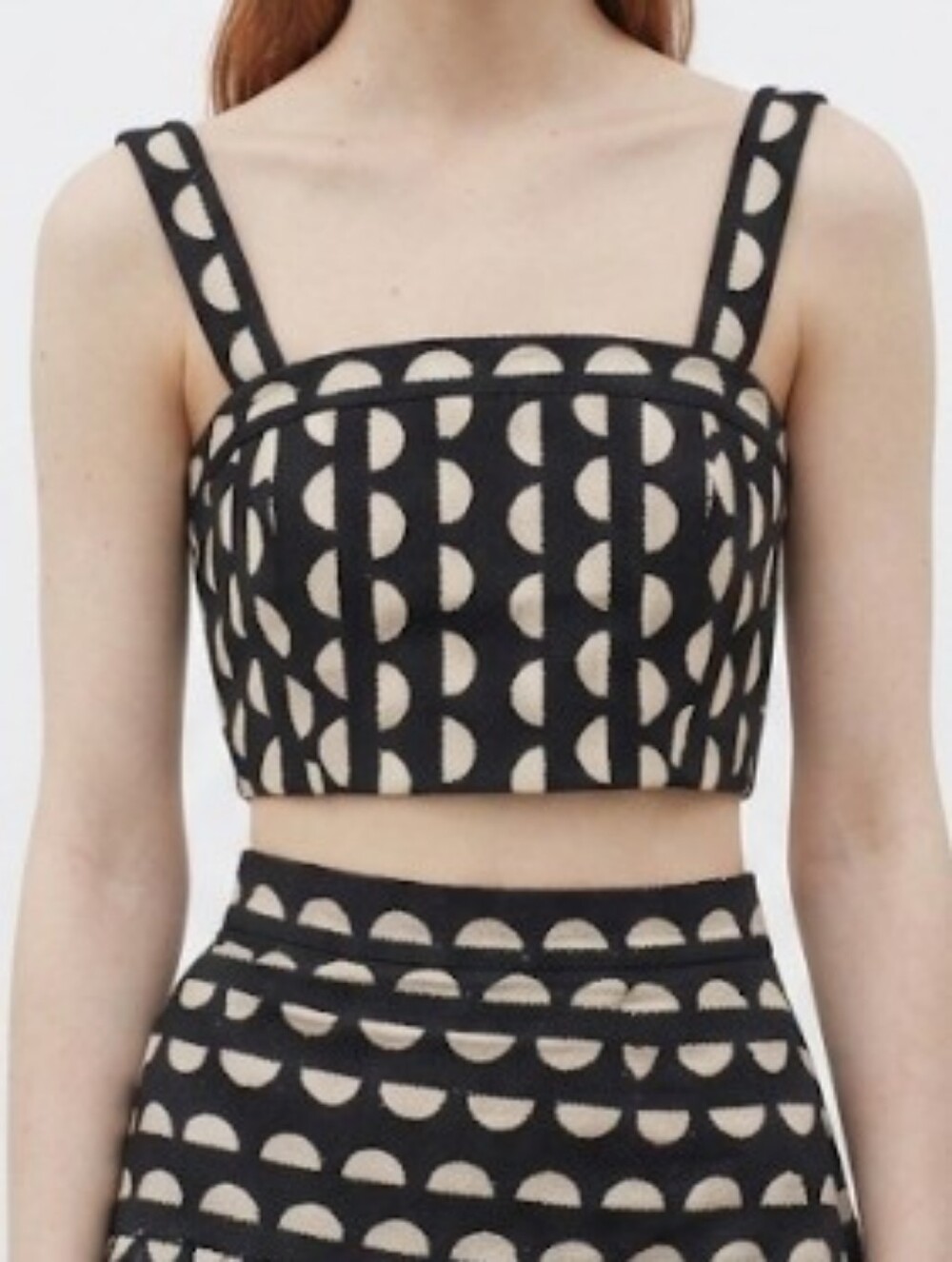 Three Graces London Crop Top Black White Embroidered Resort Luxury Vacation 12